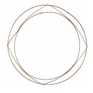 WIRE RAISED WREATH RINGS 12 INCH X 20pcs